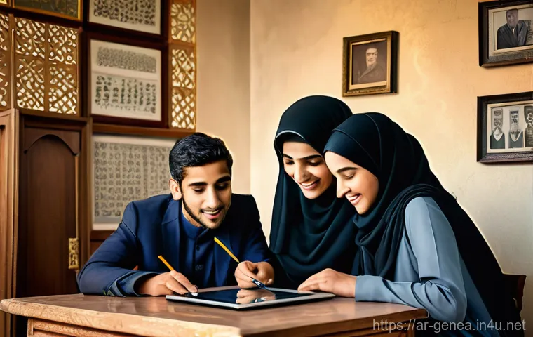 족보와 유산 상속 - **Prompt 2: "Preserving Cherished Traditions"**
    "An inspiring image showcasing an intergeneratio...